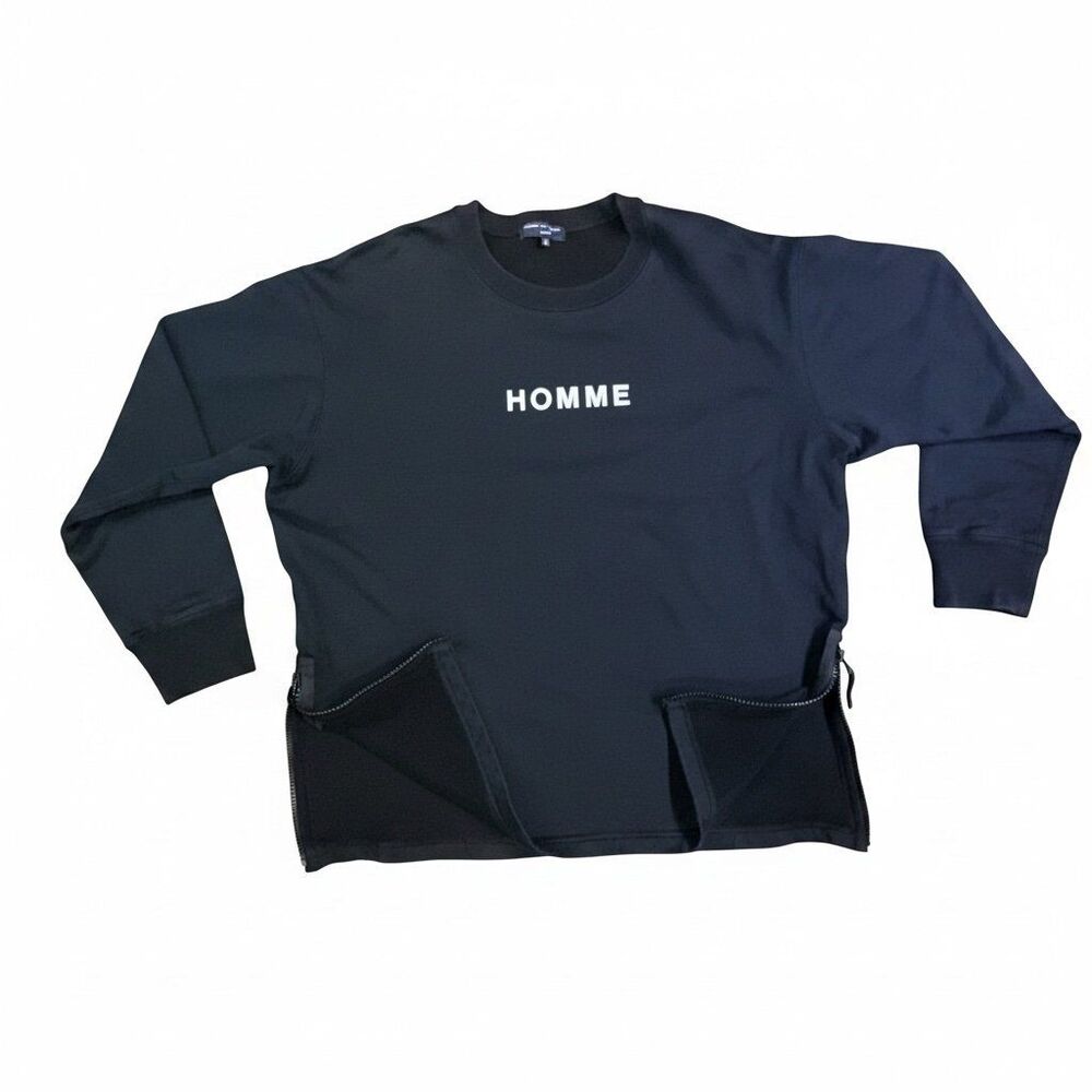 Comme des Garcon Homme Sweatshirt
Side Zippers HJTO07 Black Size: M